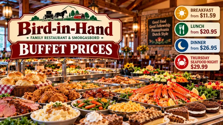Bird-in-Hand Buffet prices