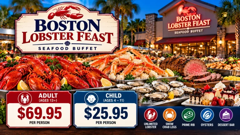 Boston Lobster Feast Buffet prices