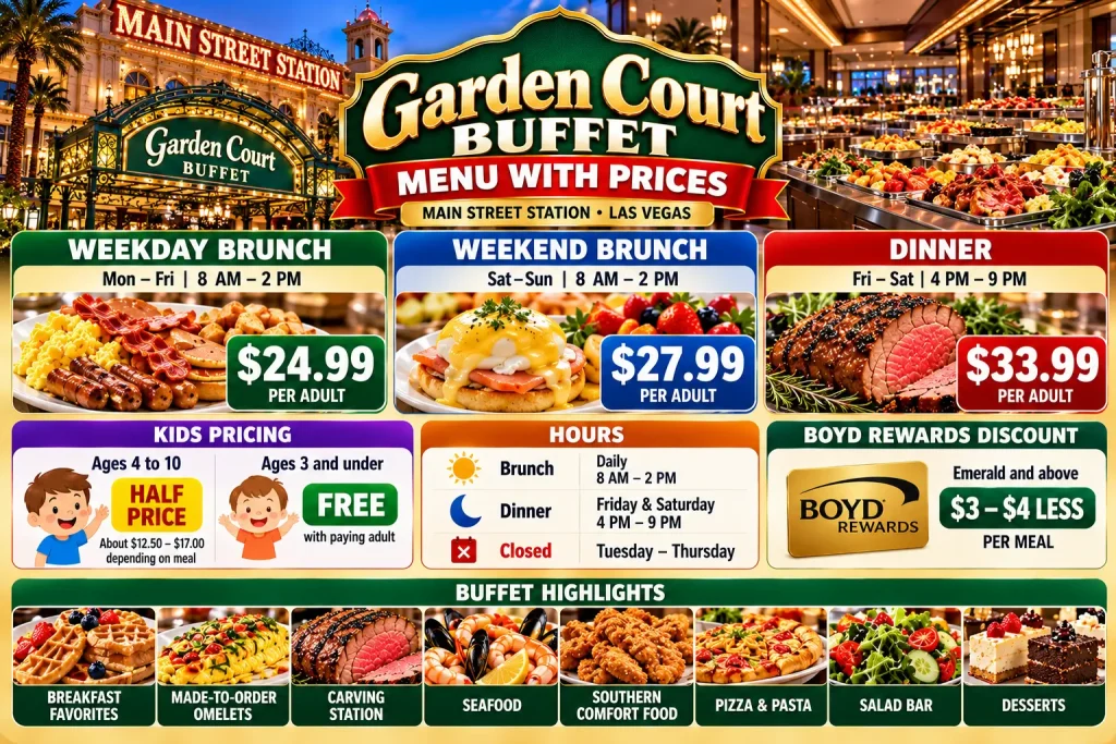 Garden Court Buffet Menu Guide
