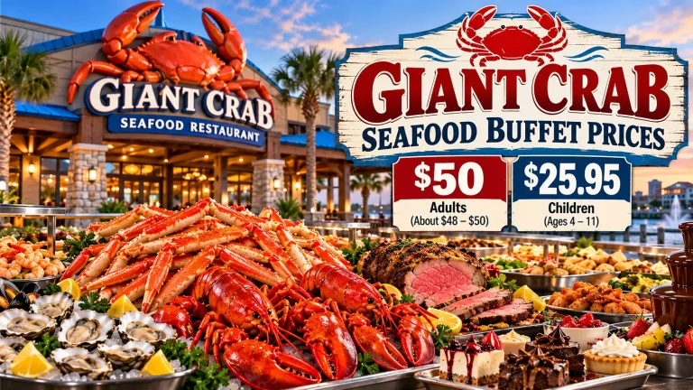 Giant Crab Seafood Buffet Feast price