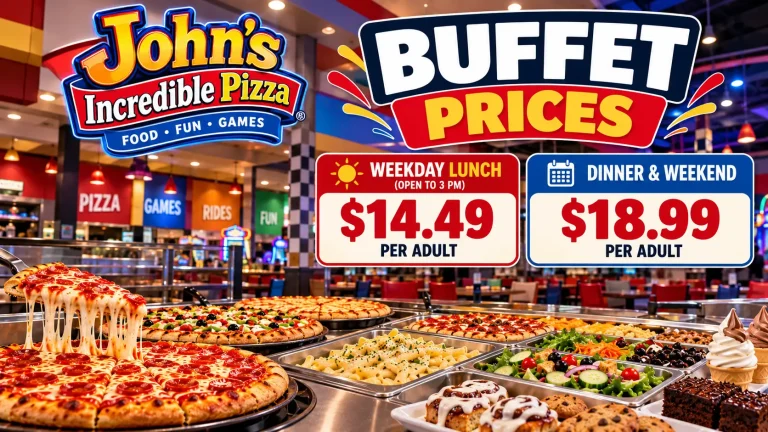 John's Incredible Pizza buffet price