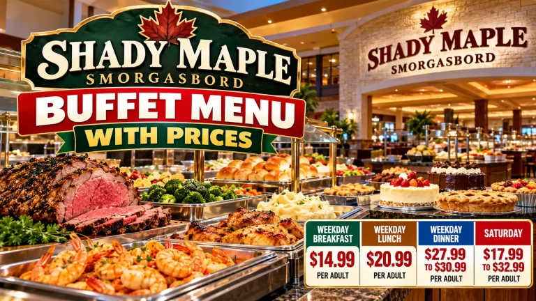 Shady Maple Buffet prices
