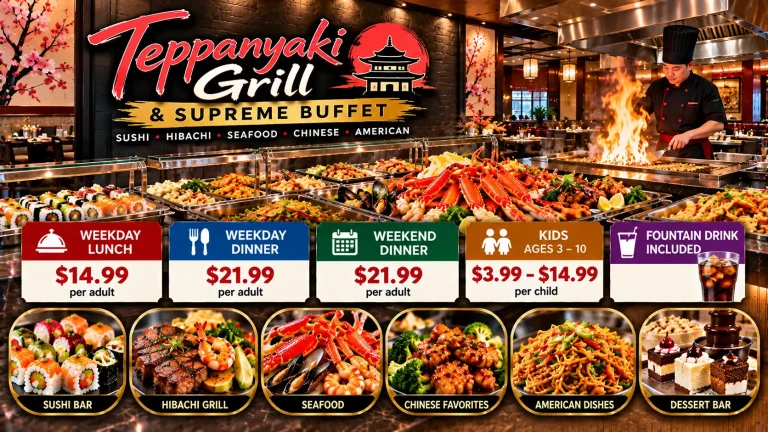 Teppanyaki Grill & Supreme Buffet Prices