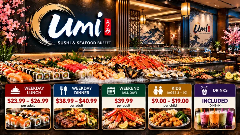 Umi Sushi & Seafood Buffet Prices