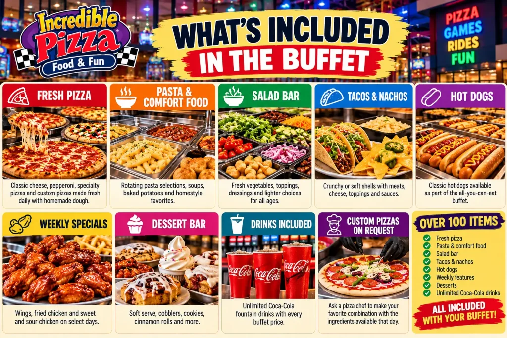 incredible pizza menu